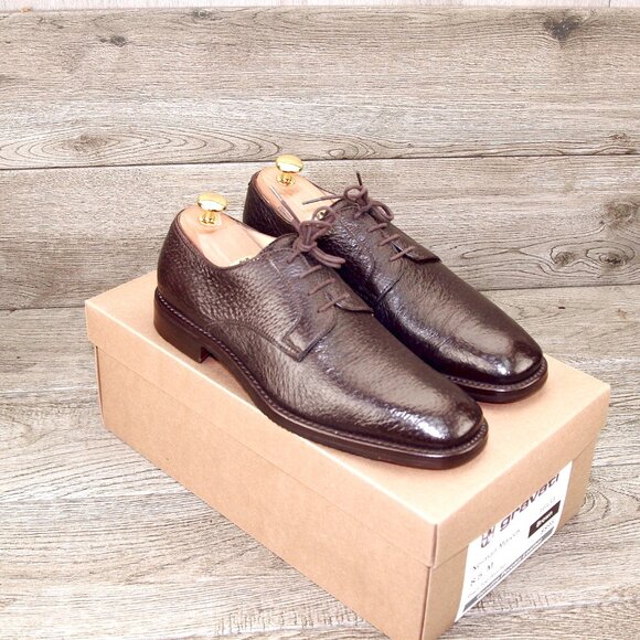 $895 GRAVATI Neiman Marcus 8.5 M Genuine PECCARY Brown 16133 * add $15 new Trees - Picture 15 of 16